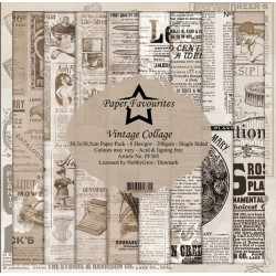 Vintage Collage 12x12 Inch Paper Pack-Paper Favourites