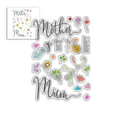 Mother's Day Sentiments Clear Stamps. Polkadoodles