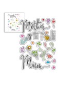 Mother's Day Sentiments Clear Stamps. Polkadoodles