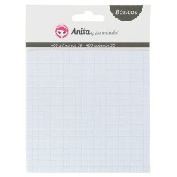 PACK 400 ADHESIVOS 3D 5X5 MM ANITA Y SU MUNDO