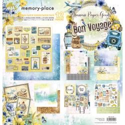Kawaii Paper Goods Bon Voyage 12x12 Inch Paper Pack Viaje