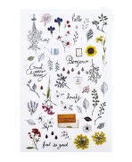 Mini Stickers 10x19cm. Flores