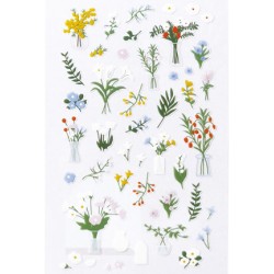 Mini Stickers 10x19cm. Buques de flores