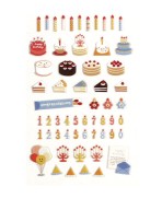 Mini Stickers 10x19cm. Cumpleaños
