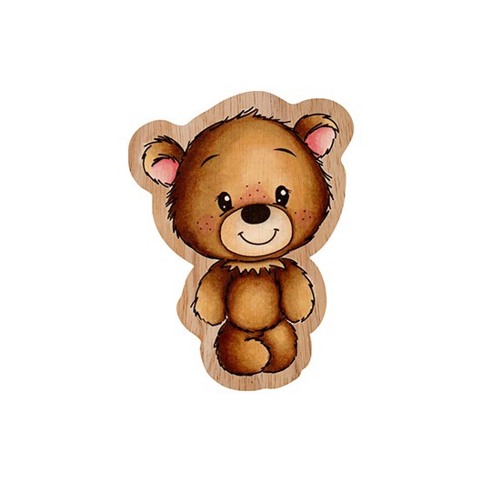 Sello de madera oso Teddy