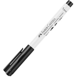 Marcador textil negro punta redonda de Faber Castell