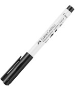 Marcador textil negro punta redonda de Faber Castell