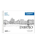 Bloc de Dibujo Campus University A4 Espiral 30 Hojas 160g. Liso