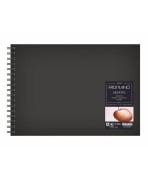 Sketchbook A4 bloc de dibujo encuadernado en espiral, 160gr - A4 horizontal 60 hojas