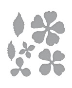 Camellia Etched Dies (S4-1233) Troquel Camellia Victorian Garden Spellbinders