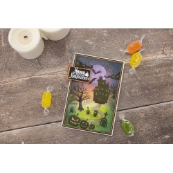 Bloc de papel All Hallows Eve de 12 x 12 pulgadas- Halloween