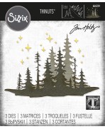Troqueles Thinlits Die by Tim Holtz Forest Shadows-Sombras del bosque de Sizzix