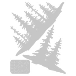 Troqueles Thinlits Die by Tim Holtz Forest Shadows-Sombras del bosque de Sizzix