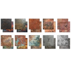 Essential Craft Papers 12x12 Inch Paper Metal Textures