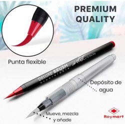 40 + 2 Rotuladores Punta Pincel Acuarelable Alex Bog Artist