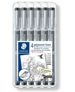 5 Rotuladores calibrados Staedtler Fineliner 308 0 05