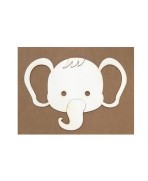 Silueta para repujado Elefante de Kora Projects. Tamaño 13x17cm.  Total de 3 piezas..Total de 14 piezas. de 1.5mm grosor