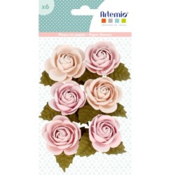 Flor de papel Secret Garden 6 uds. Flores de papel Artemio