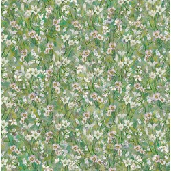 Bloc de 36 papeles perlados Ditsy Floral de 12x 12