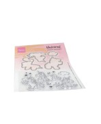 Marianne Design -Eline's Sellos transparentes y troqueles animales Unicornios