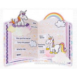 Marianne Design -Eline's Sellos transparentes y troqueles animales Unicornios