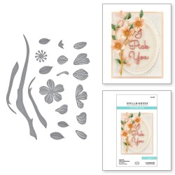 Spellbinders Troqueles grabados por Becca Feeken-Flores de cerezo