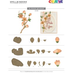 Spellbinders Troqueles grabados por Becca Feeken-Flores de cerezo