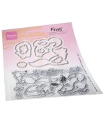 Sello y troquel Zorros Eline's Fox de  Marianne Design