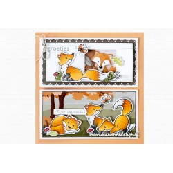 Sello y troquel Zorros Eline's Fox de  Marianne Design