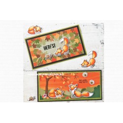 Sello y troquel Zorros Eline's Fox de  Marianne Design