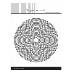 Troqueles de metal con círculo doble perforado 13,2x13,2cm