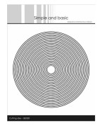 Troqueles de metal con círculo doble perforado 13,2x13,2cm