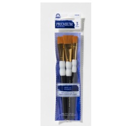 Juego de 3 pinceles FolkArt Soft Grip Wash