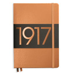 Notebook Mediano (A5)Cuaderno mediano con puntos, tapa dura, 251 páginas numeradas, cobre. Leuchtturm 1917
