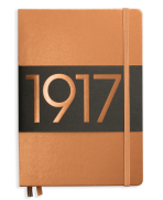Notebook Mediano (A5)Cuaderno mediano con puntos, tapa dura, 251 páginas numeradas, cobre. Leuchtturm 1917