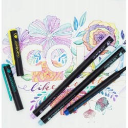 Fineliner Chameleon 24pen bold colors set Punta 0.3mm