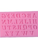 Molde de silicona alfabeto x28 / 9,5x6x0,9cm