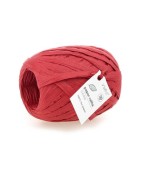 Rafia de papel, rojo cálido 30mt