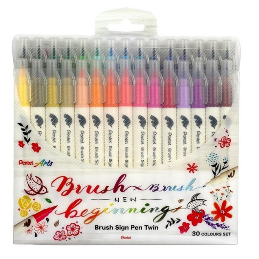 30 colores Pentel Brush...