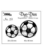 Crealies - Troqueles Duo nº20 Balones de fútbol