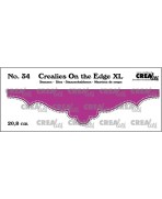 Crealies Borde (On the Edge) XL dies no. 34, 20,8 cm with double dots