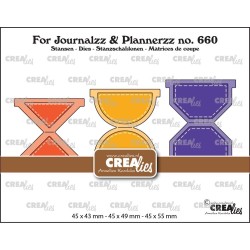 Crealies - Juego de pestañas Journalzz y Plannerzz A