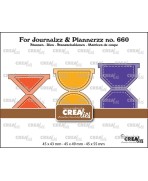 Crealies - Juego de pestañas Journalzz y Plannerzz A