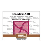Crealies - Cardzz Bolsillo y Sobre Con 4 Solapas Semicirculares 6 X 6 CM