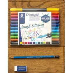 Rotulador de doble punta para lettering