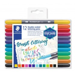 Rotulador de doble punta para lettering