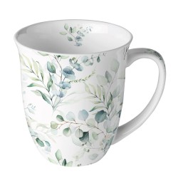 Taza 0,4 L Eucalipto Porcelana fina