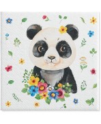 Servilleta 33cmx33cm Oso Panda
