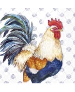 Servilleta 33cmx33cm  Gallo Azul