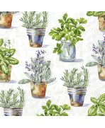 Servilleta 33cmx33cm Hierbas Aromáticas